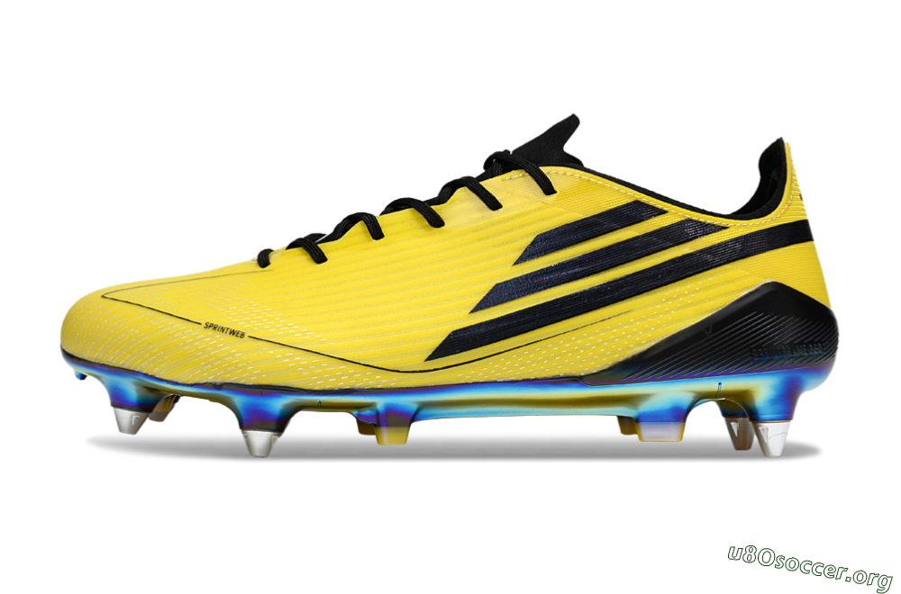 Adidas F50 Elite SG Football Boots - Yellow/Black/Gold 3