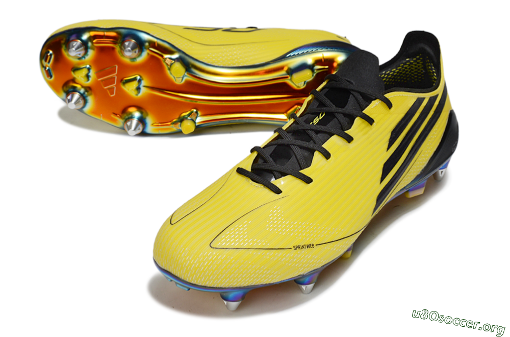 Adidas F50 Elite SG Football Boots - Yellow/Black/Gold 0