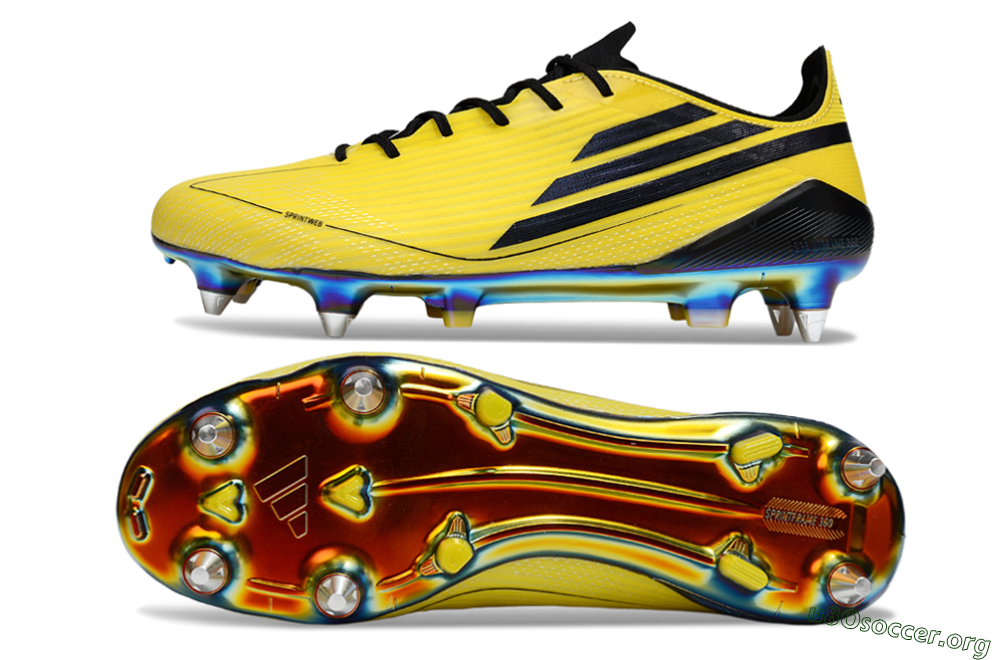 Adidas F50 Elite SG Football Boots - Yellow/Black/Gold 1
