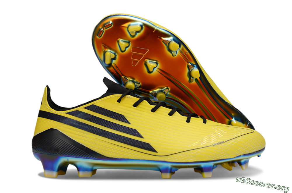 Adidas F50 Elite FG Football Boots - Yellow/Black/Gold 2