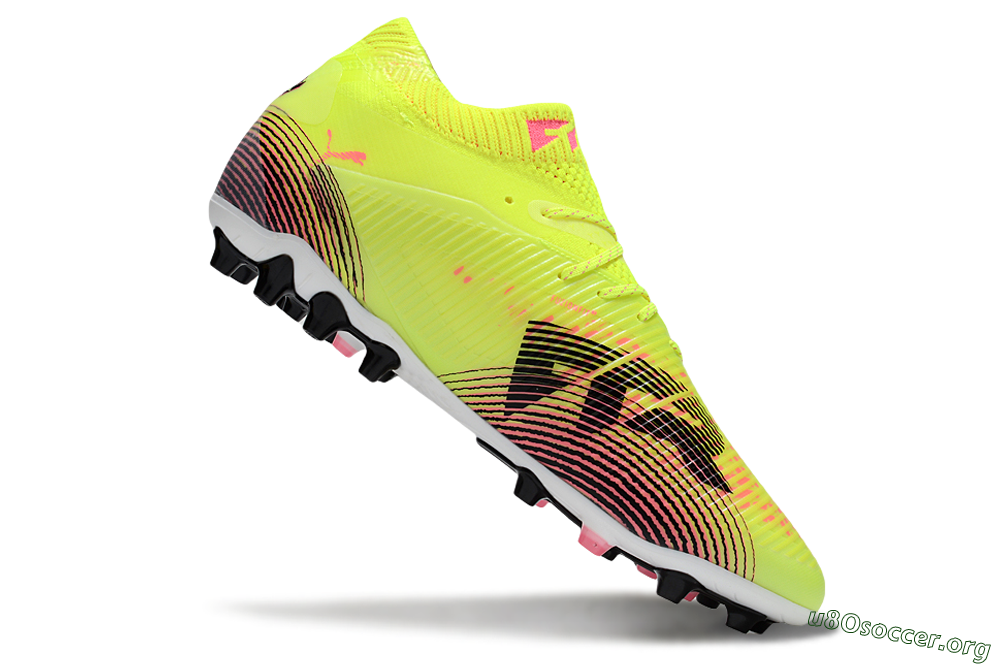 Puma Future 8 Ultimate MG Football Boots - Yellow/Pink/Black 4