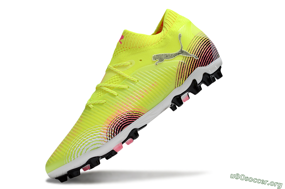 Puma Future 8 Ultimate MG Football Boots - Yellow/Pink/Black 5