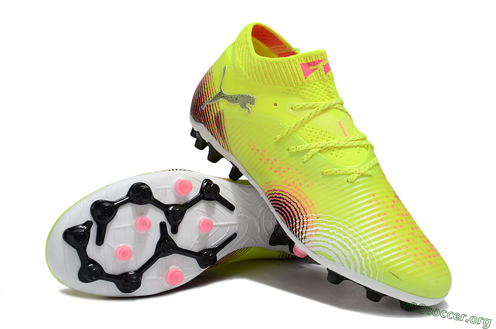 Puma Future 8 Ultimate MG Football Boots - Yellow/Pink/Black 0