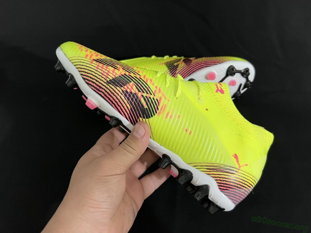 Puma Future 8 Ultimate MG Football Boots - Yellow/Pink/Black