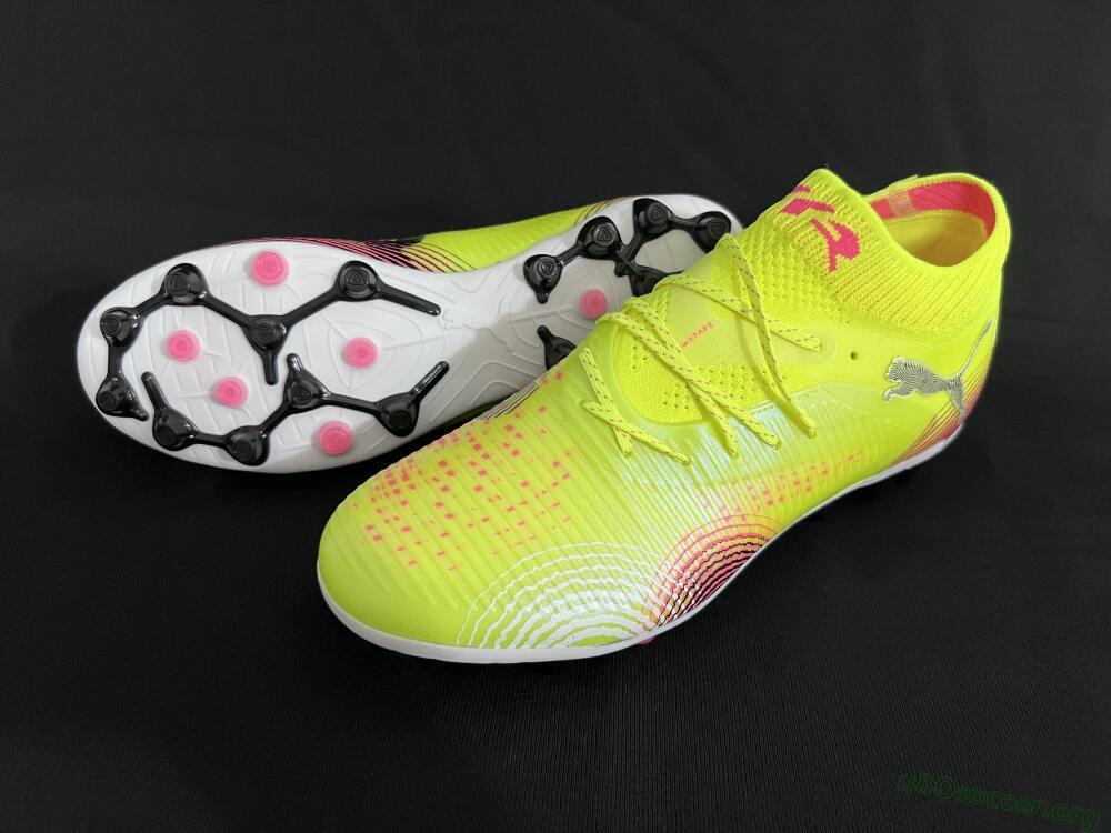 Puma Future 8 Ultimate MG Football Boots - Yellow/Pink/Black