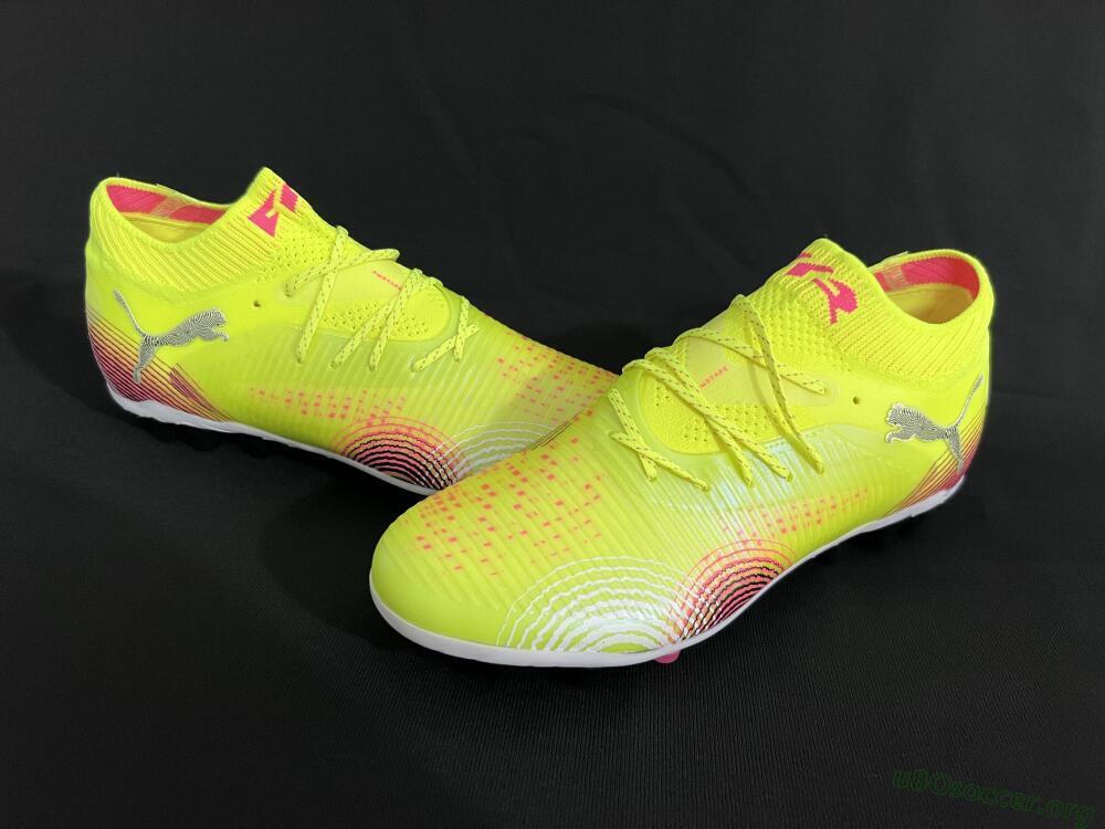 Puma Future 8 Ultimate MG Football Boots - Yellow/Pink/Black