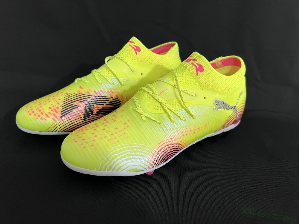 Puma Future 8 Ultimate MG Football Boots - Yellow/Pink/Black