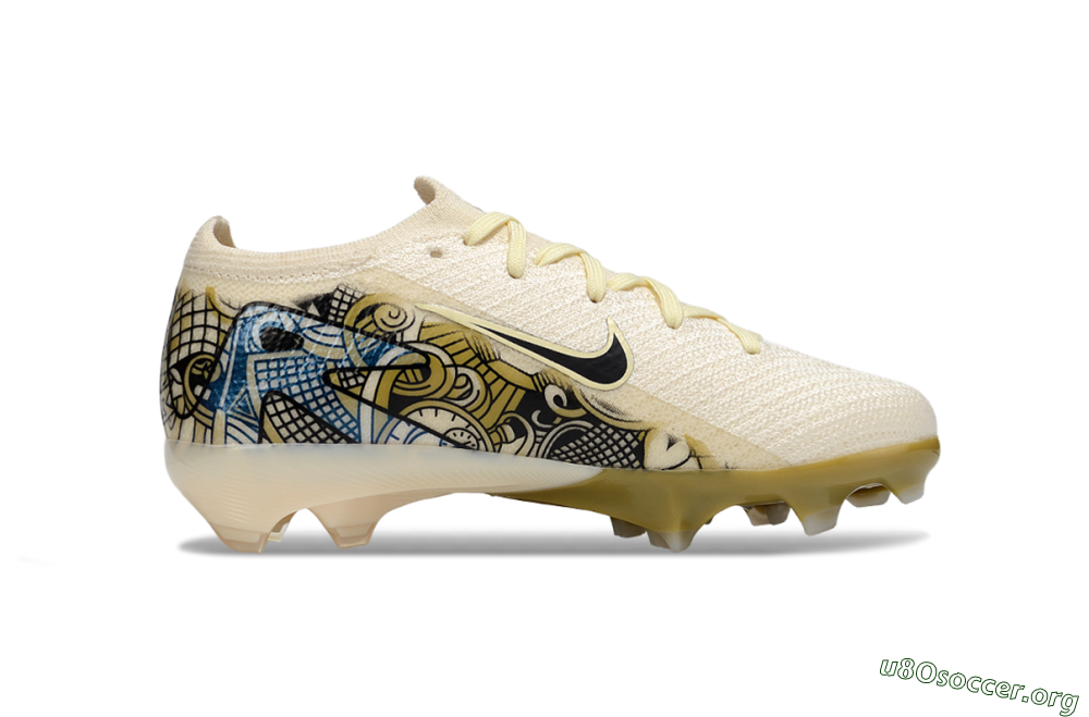 Nike Air Zoom Mercurial Vapor 16 Elite FG Football Boots - Beige/Black/Brown 5