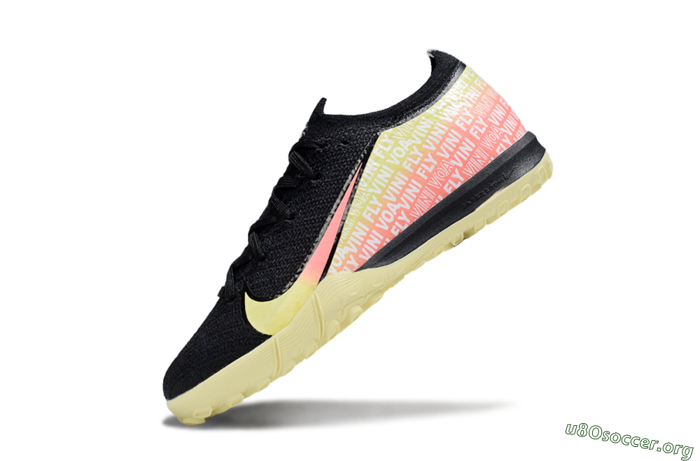Nike Air Zoom Mercurial Vapor 16 Elite TF Football Shoes - Black/Pink/Yellow 4