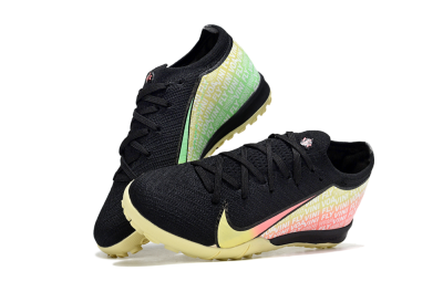 Nike Air Zoom Mercurial Vapor 16 Elite TF Football Shoes - Black/Pink/Yellow