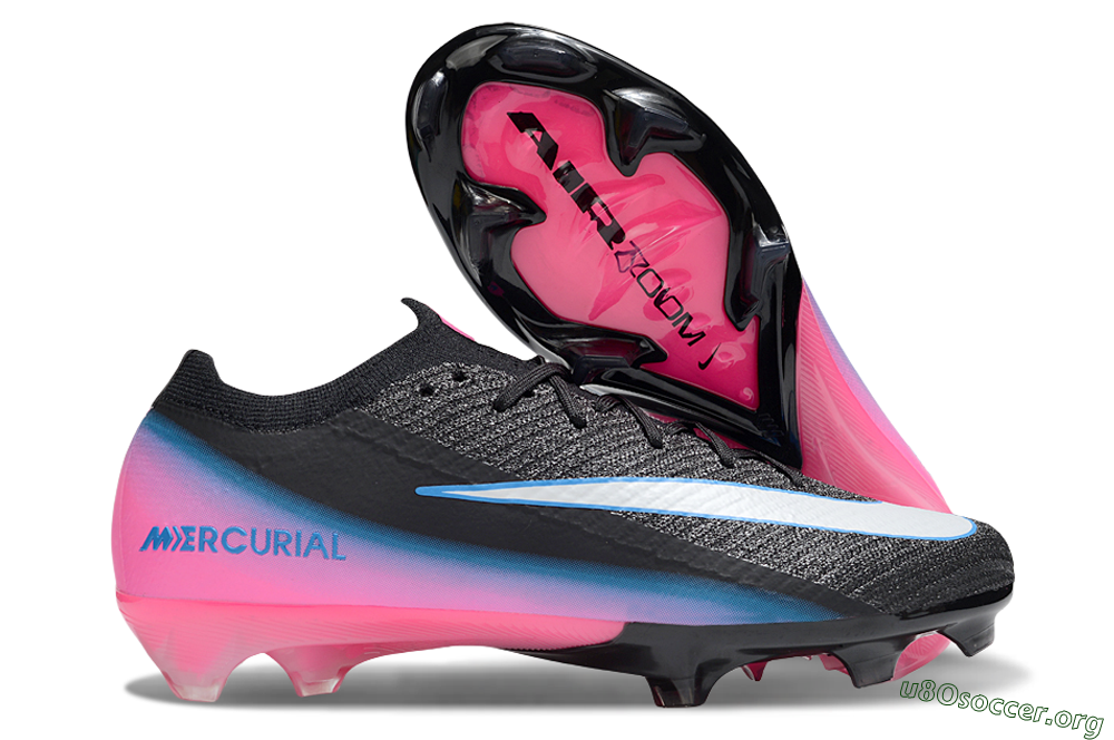 Nike Air Zoom Mercurial Vapor 16 Elite FG Football Boots - Black/White/Pink 2