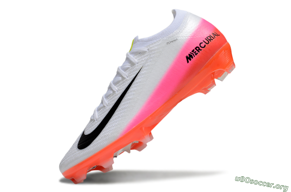 Nike Air Zoom Mercurial Vapor 16 Elite FG Football Boots - White/Black/Pink 5