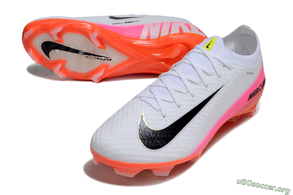 Nike Air Zoom Mercurial Vapor 16 Elite FG Football Boots - White/Black/Pink 0