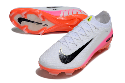 Nike Air Zoom Mercurial Vapor 16 Elite FG Football Boots - White/Black/Pink