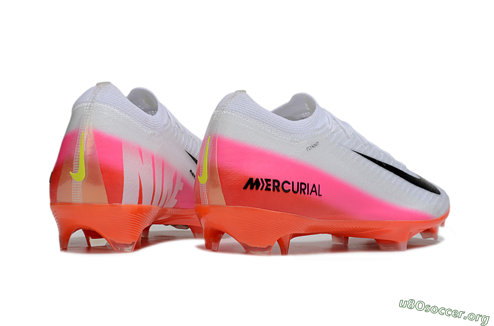 Nike Air Zoom Mercurial Vapor 16 Elite FG Football Boots - White/Black/Pink 6