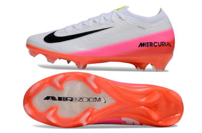 Nike Air Zoom Mercurial Vapor 16 Elite FG Football Boots - White/Black/Pink