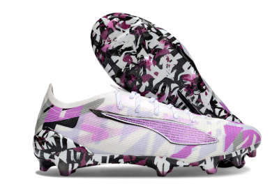 Puma Ultra 5 Ultimate FG Football Boots - White/Purple/Black