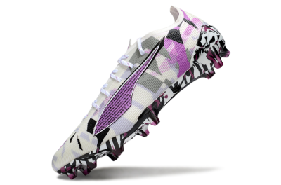 Puma Ultra 5 Ultimate FG Football Boots - White/Purple/Black
