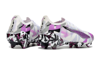Puma Ultra 5 Ultimate FG Football Boots - White/Purple/Black