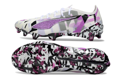 Puma Ultra 5 Ultimate FG Football Boots - White/Purple/Black