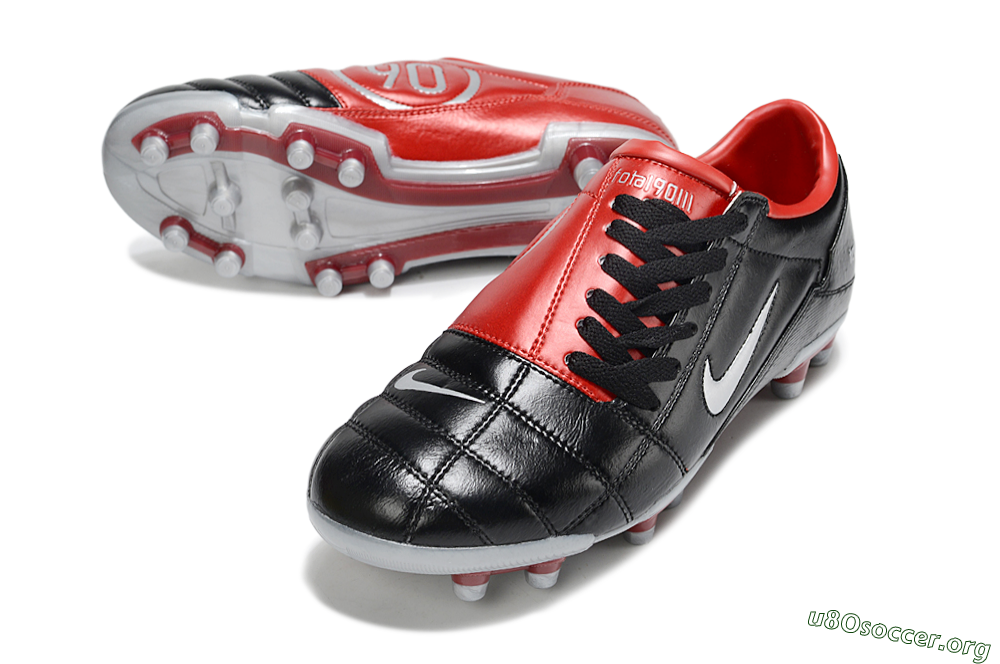 Nike Total 90 III FG Football Boots - Black/Red/White 0