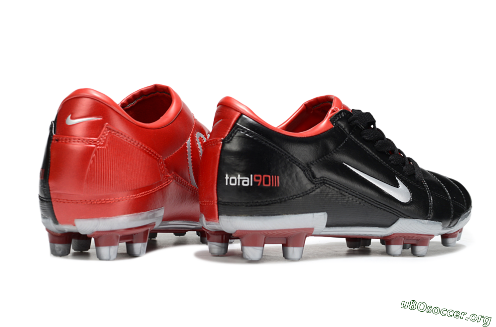 Nike Total 90 III FG Football Boots - Black/Red/White 6