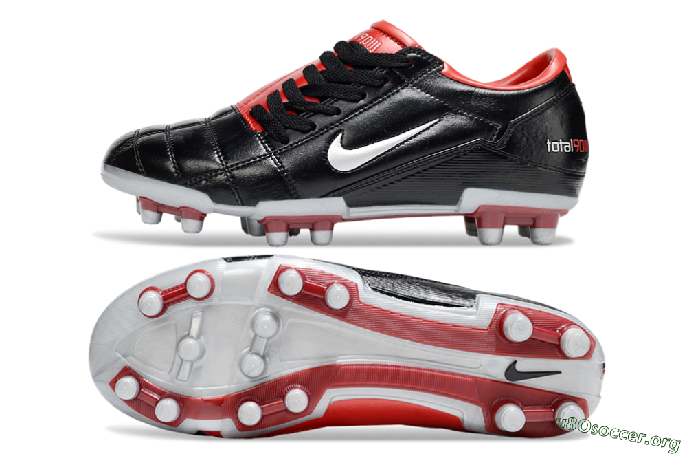 Nike Total 90 III FG Football Boots - Black/Red/White 1