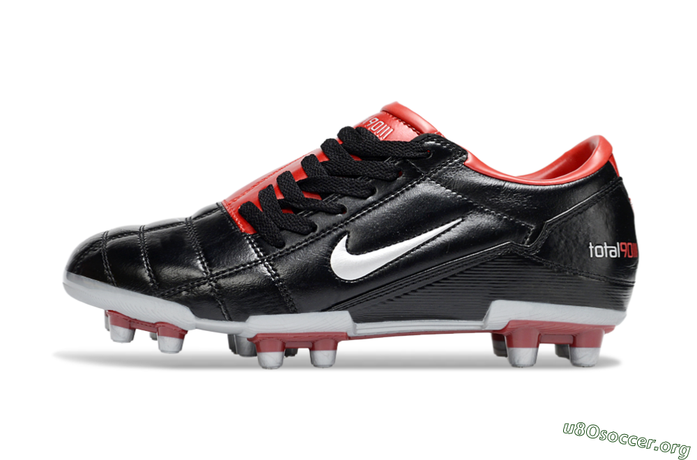 Nike Total 90 III FG Football Boots - Black/Red/White 3