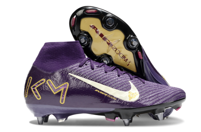 Nike Air Zoom Mercurial Superfly 10 Elite SG Football Boots - Purple/White/Gold