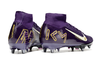 Nike Air Zoom Mercurial Superfly 10 Elite SG Football Boots - Purple/White/Gold