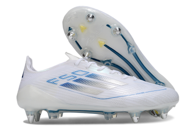 Adidas F50 Elite SG Football Boots - White/Blue/Silver
