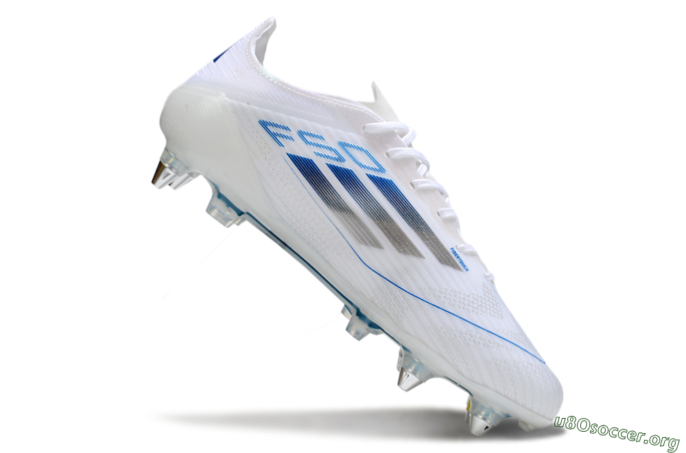 Adidas F50 Elite SG Football Boots - White/Blue/Silver 4