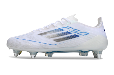 Adidas F50 Elite SG Football Boots - White/Blue/Silver