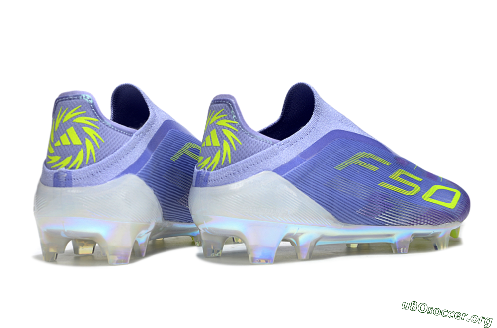 Adidas F50 Elite Laceless FG Football Boots - Purple/Yellow/White 6