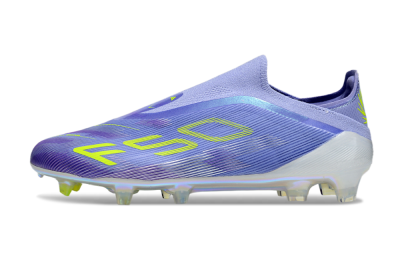 Adidas F50 Elite Laceless FG Football Boots - Purple/Yellow/White