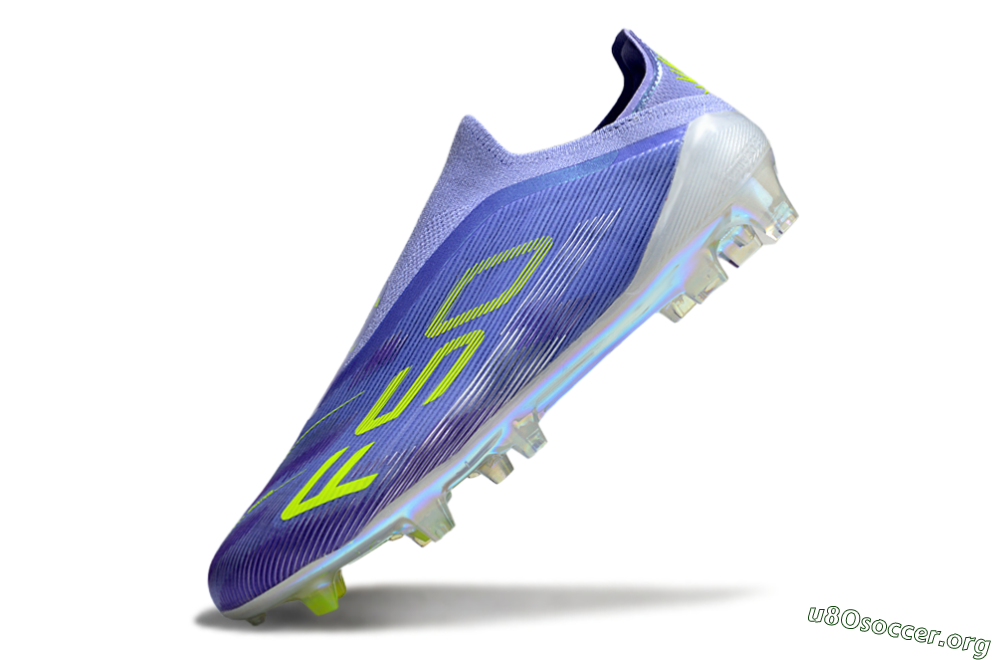Adidas F50 Elite Laceless FG Football Boots - Purple/Yellow/White 5