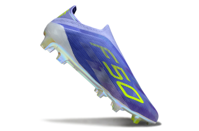 Adidas F50 Elite Laceless FG Football Boots - Purple/Yellow/White
