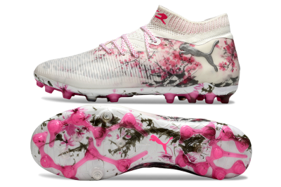 Puma Future 8 Ultimate MG Football Boots - White/Black/Red