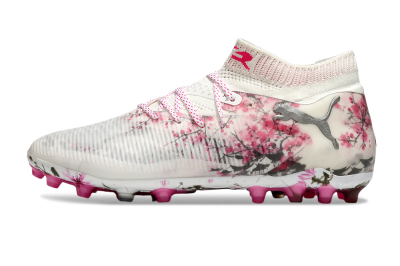 Puma Future 8 Ultimate MG Football Boots - White/Black/Red