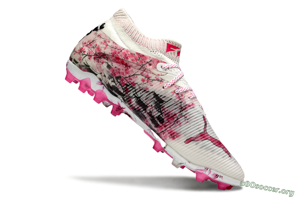 Puma Future 8 Ultimate MG Football Boots - White/Black/Red 4