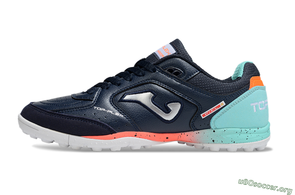 Joma Top Flex TF Football Shoes - Blue/Silver/Jade 3