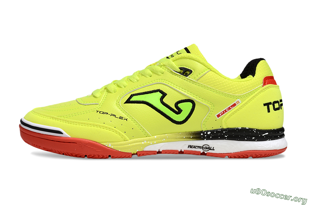Joma Top Flex IC Football Shoes - Yellow/Red/Black 3