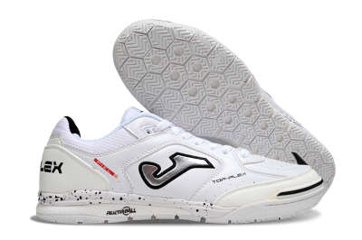 Joma Top Flex IC Football Shoes - White/Silver/Black