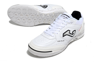 Joma Top Flex IC Football Shoes - White/Silver/Black