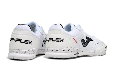 Joma Top Flex IC Football Shoes - White/Silver/Black