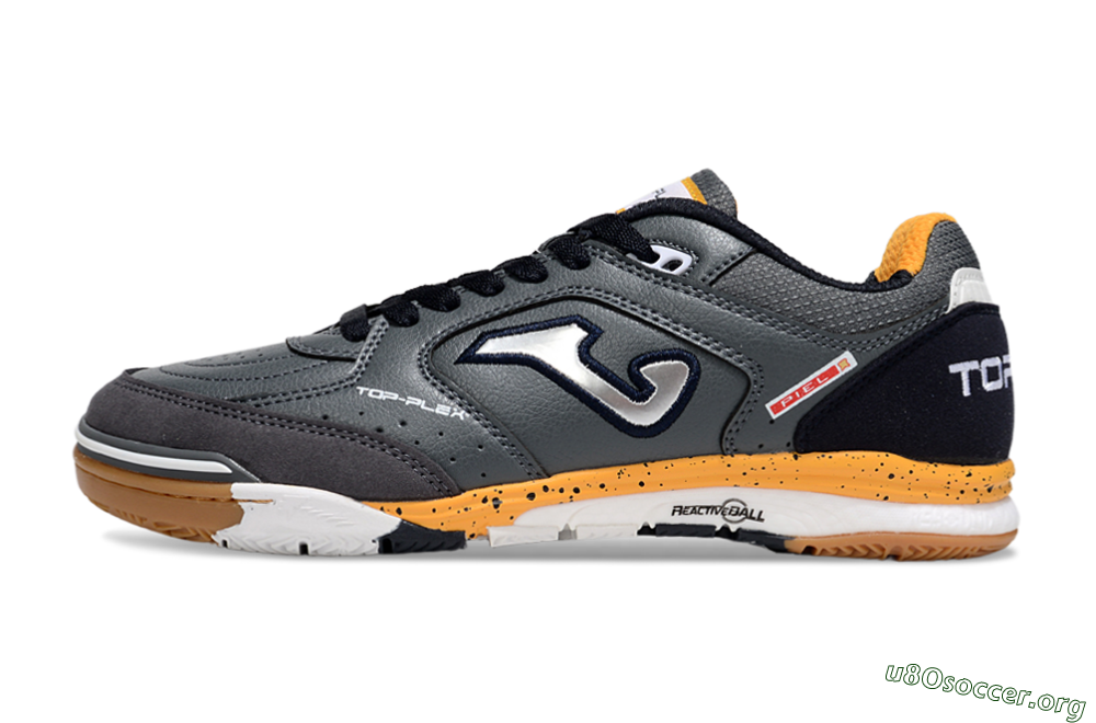 Joma Top Flex IC Football Shoes - Grey/Silver/Black 3