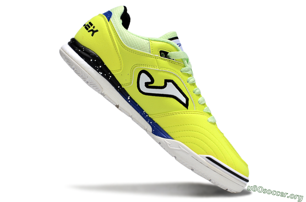 Joma Top Flex IC Football Shoes - Yellow/Blue/White 4