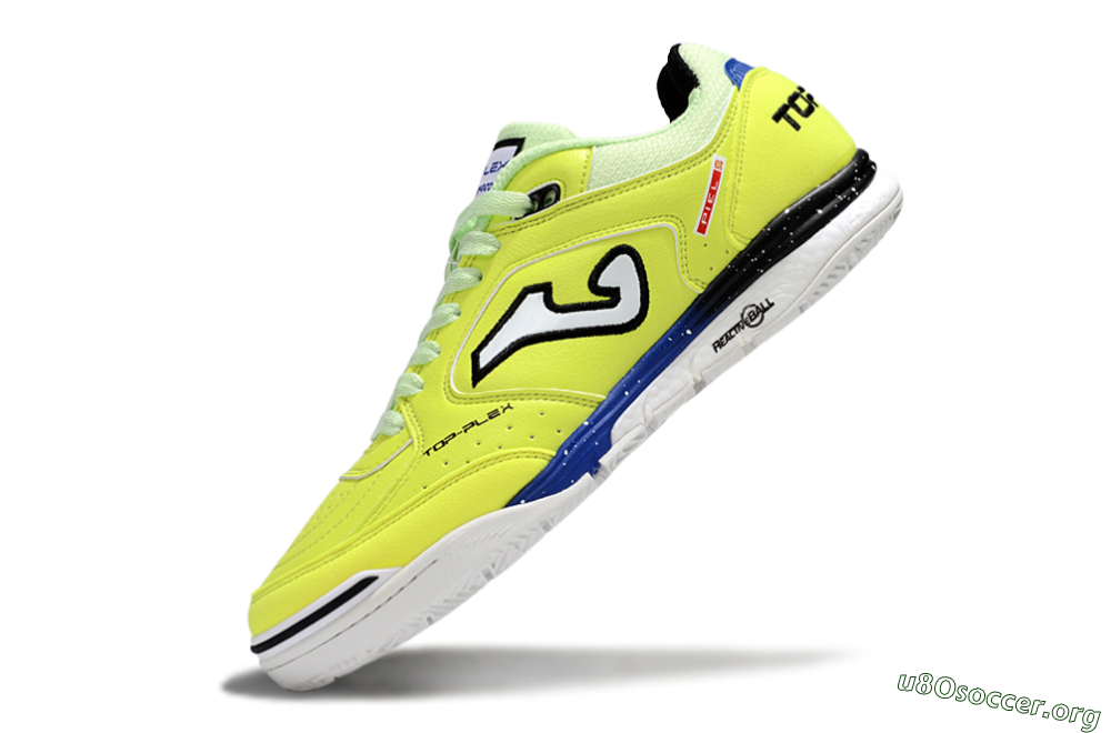 Joma Top Flex IC Football Shoes - Yellow/Blue/White 5
