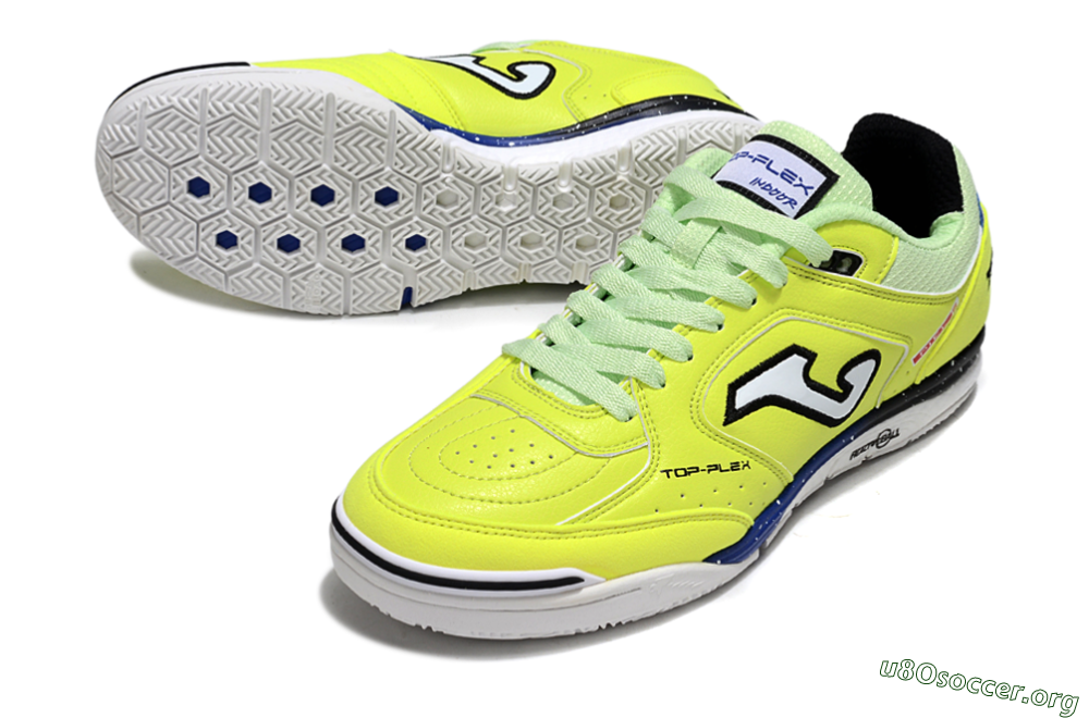 Joma Top Flex IC Football Shoes - Yellow/Blue/White 0