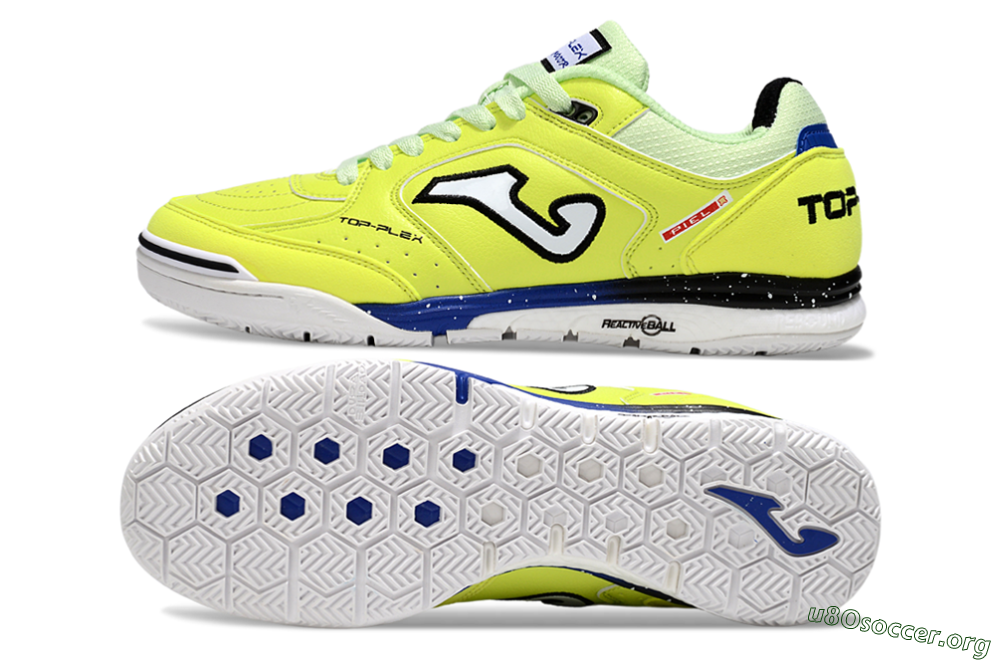 Joma Top Flex IC Football Shoes - Yellow/Blue/White 1